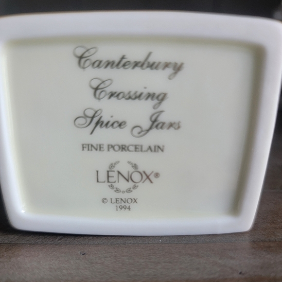 Lenox Canterbury Crossing Vintage 1994 Parsley Spice Jar - Picture 6 of 8